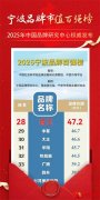 2025宁波品牌百强榜出炉：音王品牌市值惊艳市场，47.2亿成就新里程碑