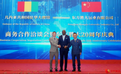 几内亚驻华大使馆参加东方胜大20周年庆并开展商务洽谈